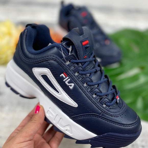 light blue fila disruptor